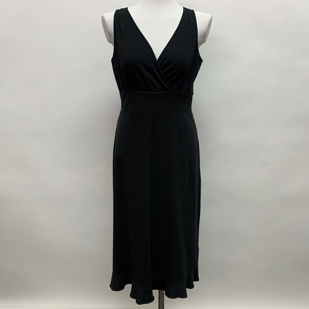 Charter Club Women's Dress Size 6 Black Sleeveless V-Neck NWT